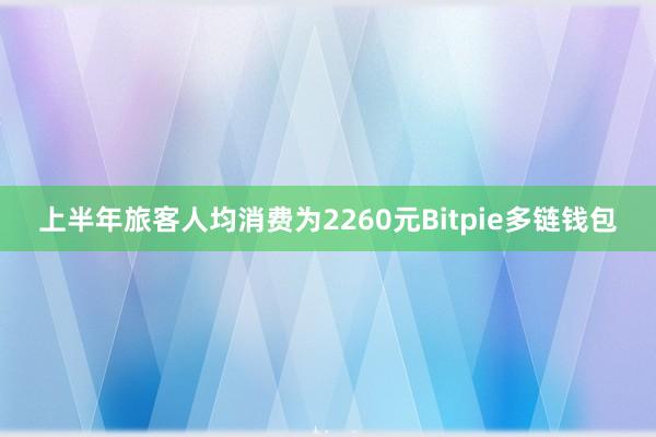 上半年旅客人均消费为2260元Bitpie多链钱包