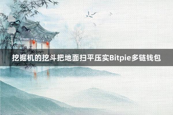 挖掘机的挖斗把地面扫平压实Bitpie多链钱包