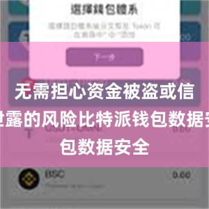 无需担心资金被盗或信息泄露的风险比特派钱包数据安全